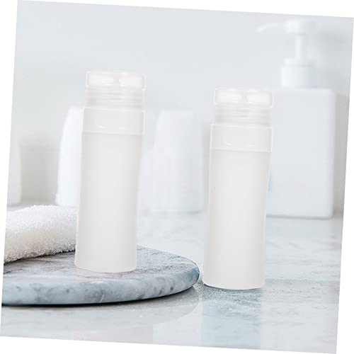 NOLITOY Leak Silicone Travel Shampoo Bottle Transparent Cosmetic Dispenser for Toiletries Sunscreen Lotion Storage Portable Refillable Container for Frequent Travelers 60ml