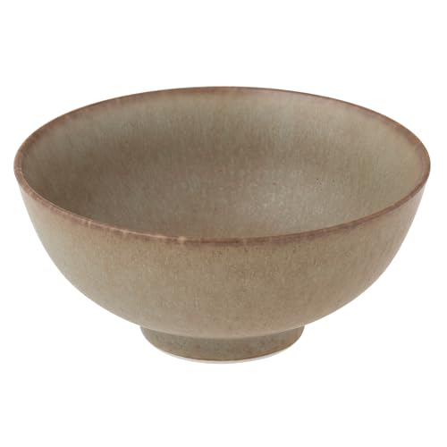 TOKI1919 枯山水 Karesansui 錆茶 日本食 伝統の 茶碗 お茶わん 直径約12×6cm 美濃焼 みの 陶器 和食 カフェ 皿 旅館 料亭 レストラン 仕様 食器 電子レンジ可 食洗機可 茶色 ブラウン 日本製 37F370-06