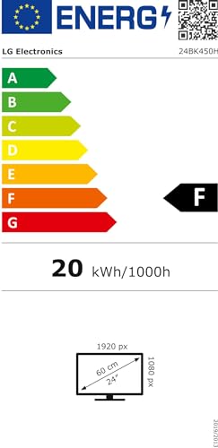 LG Electronics DIS 24 LG 24bk450h de B Moniteur d'entreprise [Classe énergétique A+]