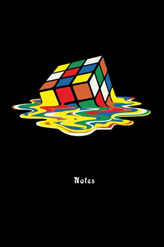 Rubik's Cube Melting Rubix Cube Notebook: Rubik's Cube Melting Rubix Cube Nerd Notebook for nerds & geeks - 120 checkered pages for notes, ... ca. DINA5 | Math Gift Idea for Mathematicians