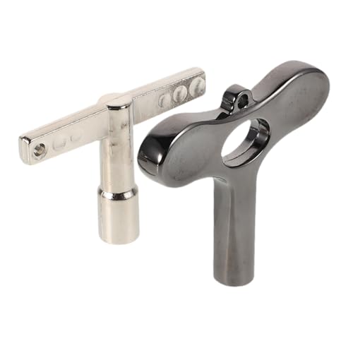 BESTonZON 2Pcs Metal Drum Keys for Tuning Durable Portable Drum Tuning Tool for Snare Drums and Acoustic Instruments Compact Design for Travel and Gigs