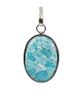 MONDAL EXIM Labradorite With Silver Chain 925 Sterling Silver Pendant Necklace Big Size Gemstone Handmade Jewelry pendant for necklaces women