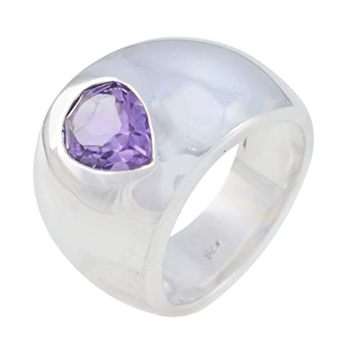 Bague en argent sterling 925 qui ne noircit pas avec pierre poire