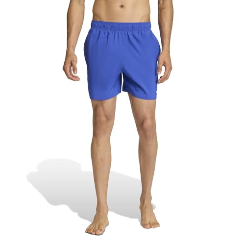 adidas Men's Swim Shorts 5 INCH, semi Lucid Blue/White, M