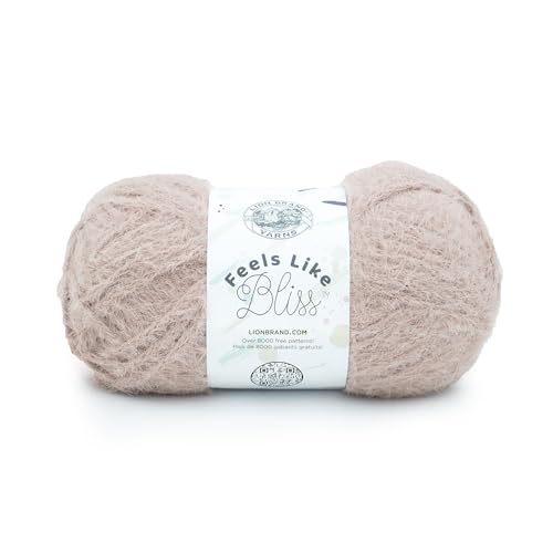 Image of Lion Brand Yarn Feels Like Bliss, Bulky Yarn for Knitting, Cocoa, 1 Pack