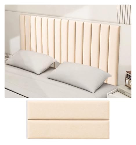 Cabecero autoadhesivo y paneles de pared tapizados acolchados para dormitorio y sala de juegos