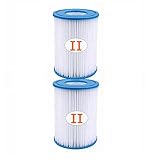 Cartuchos de filtro para piscina tipo II: este filtro de piscina de masaje cuenta con una potente potencia de filtración para mantener tu agua de masaje pura limpia y fresca. Se aplica perfectamente a la mayoría de las piscinas de masaje. Cartuchos de filtro compatibles con bomba de agua 58383/58386/58094. Puedes disfrutar de un spa de masaje seguro y saludable sin preocupaciones.