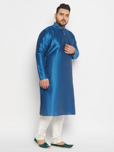 Image of Vastramay Plus Men's Silk Blend Kurta Pyjama Set