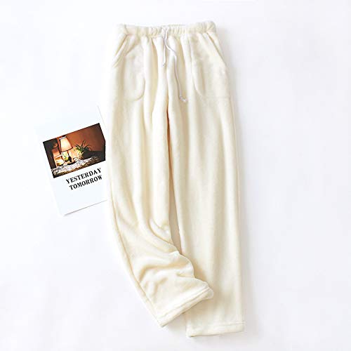 Image of codcm Womens Plaid Fluffy Pajama Pants Fuzzy Fleece Cozy Lounge Pants with Pockets Winter Warm Pj Bottoms