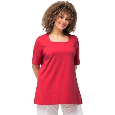 T-Shirt Ulla Popken Col Carré Cover