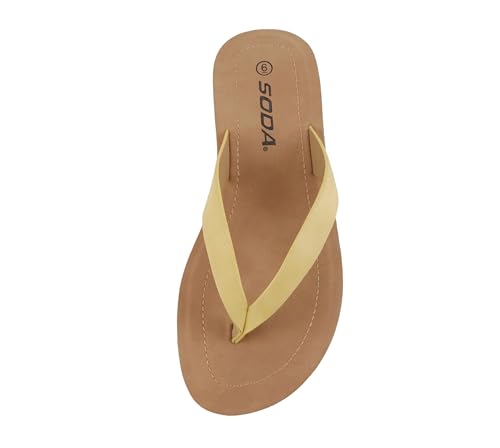 Image of Soda Shoes Women Flip Flops Basic Plain Slippers Thongs Sandals Strap Casual Beach Ella-S