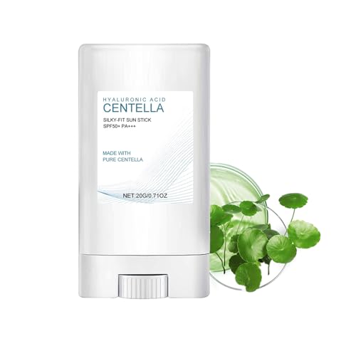 Sunscreen Stick SPF 50 Korean Sunscreen,Centella Moisturising Sun Cream,Not Sticky Sunscreen Stick,Korean Skin Care Solution for All Skin Types