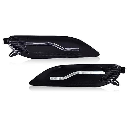 CNNELL Fog Lights Assembly Compatible with 2002 2003 2004 Toyota Camry, Compatible with 2005 2006 2007 2008 Corolla Bumper Fog Light+Switch & Wiring(Clear lens) (LED Style)