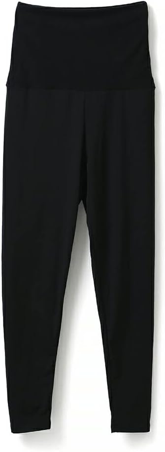 [白鷺ニット] おなかポンポン 裏起毛 腹巻付きパンツ 9分丈 インナー レギンス レディース 秋冬 防寒 お腹生地二重 暖かい 締め付けない K5976X-RT