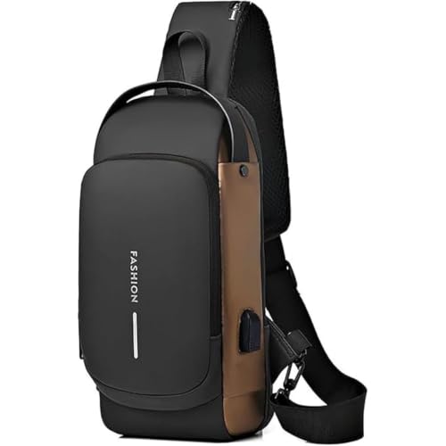 Image of SKYTONE Side Bag Anti Theft Unisex Waterproof, USB Charging port Shoulder Backpack With Multifunctional Use for Travel, Hiking, Camping, Daily Out