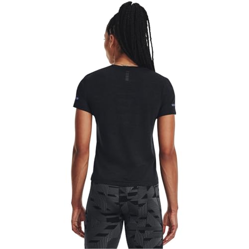 Haut running femme UA Seamless Stride S noir pour courir léger - 4