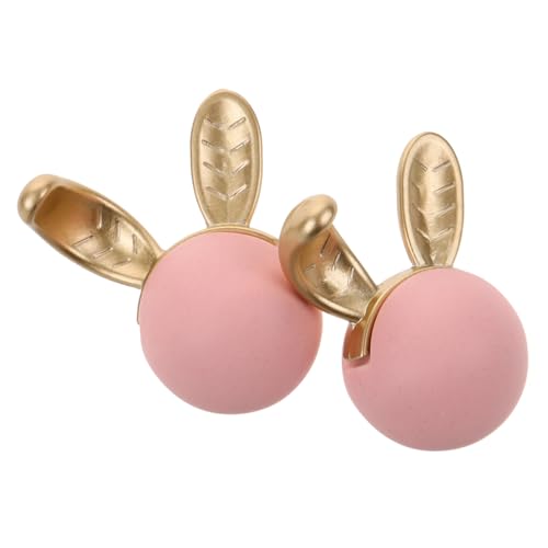 NULYLU Adorable Little Rabbit Head Shape Drawer Knobs 2pcs Decorative Cabinet Handles for Wardrobe