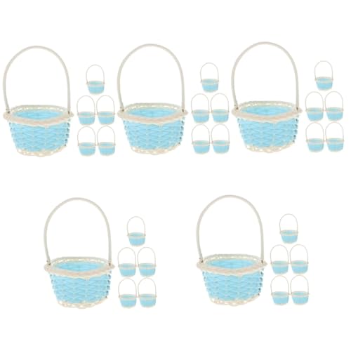 Panier entraver en plastique PP Toyvian | 30 pièces miniatures pour bonbons de baptême