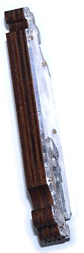 Wooden Messianic Seal Mezuzah Case With Messianic Seal - 5 Inch With Scroll And Jerusalem Stones #TOP3