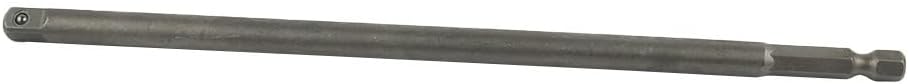 Chrome Vanadium Steel Socket Adapter Extension Bar 200mm Hex Shank Converts 1/4 to 3/8 and 1/2 for Power Drills and Manual Drivers (6.35mm)