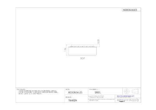 image for TIMKEN HM89448 Tapered Roller Bearing, Single Cone, Standard Tolerance