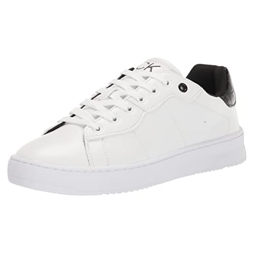 Calvin Klein Men's Men's Lucio Sneaker, White 141, 10