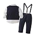 Lito Angels Jungen 4-teiliges Taufanzug-Set, Blau, 2–3 Jahre
