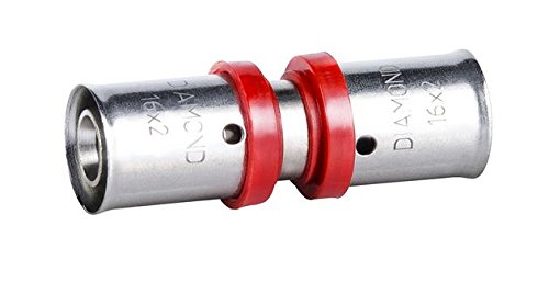 Preisvergleich Produktbild Pressfitting Übergang 16x2mm für Aluverbundrohr Mehrschichtverbundrohr Verbundrohr PEX