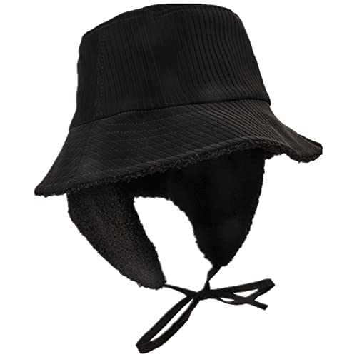 Sombreros de Pescador Polar Impermeables de Invierno para Mujeres y niñas Orejeras Gorras de Lluvia ala Ancha para Cloche Cover