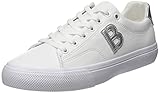 BOSS Damen Aiden Tenn Lowtop Sneakers mit Schnürung und B-Detail Weiß 42 Größe 42