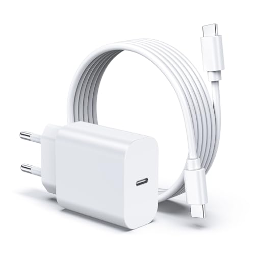 Cargador 30W Carga Rápida 3.0 USB-C para iPhone 16/16 Plus / 15/15 Plus / 15 Pro / 15 Pro MAX/Apple i Pad 12.9 Inch/iPad Air/Mac Fuente de Alimentación Adaptador Cable