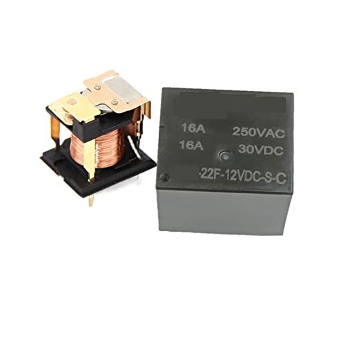 Relais TF152F 12VDC haute puissance 16A contrôle optimal des circuits 220V à 4 broches