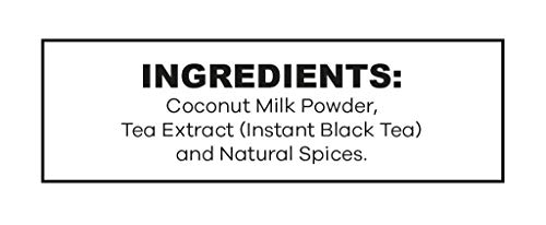 QuikTea Instant Unsweetened Vegan Masala Chai Tea Latte – 10 Count, classic latte with authentic chai spices, low Caffeine, no artificial colors, flavors, preservatives – Just Add Hot Water