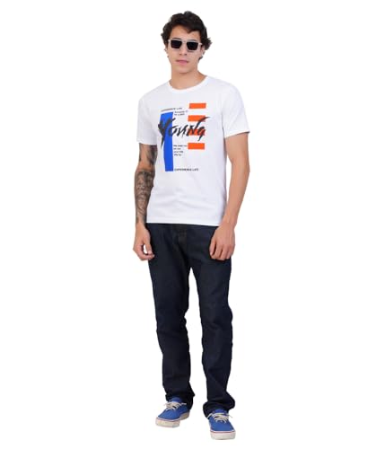 Image of Men's Super Combed Cotton Round Neck Half Sleeve T-Shirt | Soft Breathable Cotton Fabric | Stylish Comfortable Wearfor Men | Quality Regular Fit