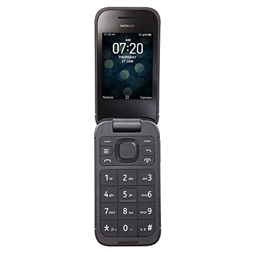 TracFone Nokia 2760 Flip, 4GB Black – Prepaid Feature Phone