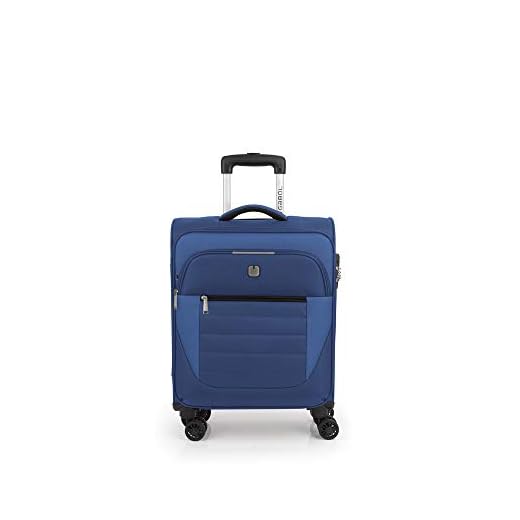Gabol - Sky | Maleta de Cabina de Tela de 40 x 55 x 20 cm con Capacidad para 35 L de Color Azul