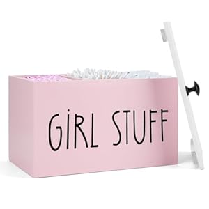 Tampon Holder for Bathroom, Pink Fe...