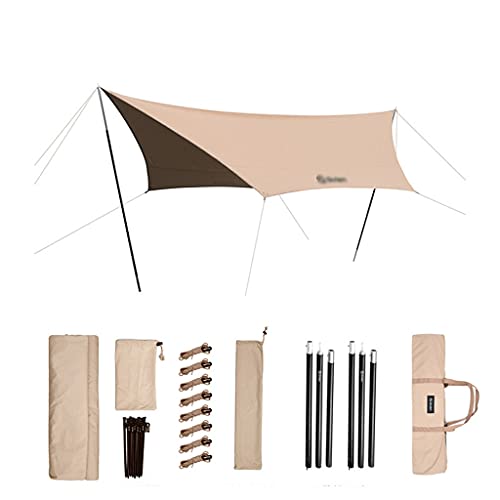 Tente en Nylon Ripstop Léger - Tarp de Camping de Haute Qualité Grand Refuge Ultra Résistant