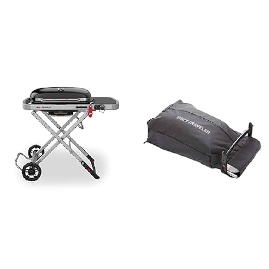 Weber Traveler Gas Grill (9010001) + Portable Cargo