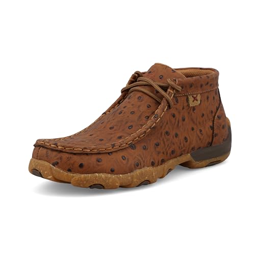 Twisted X Kid's Chukka Driving Moc, Moc Toe, Cognac, 1 M