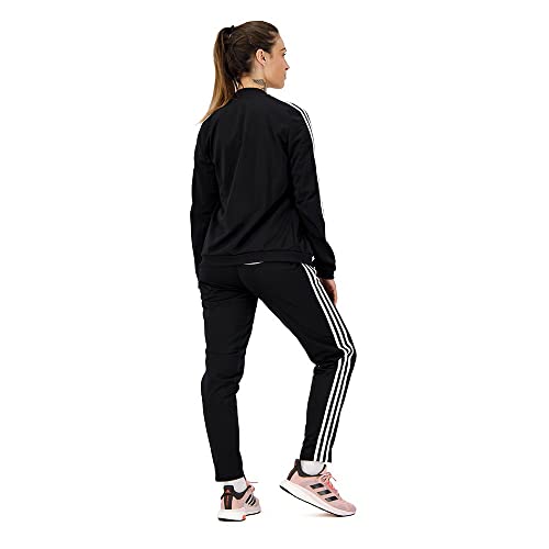 Agasalho Adidas 3 Listras Preto e Branco - Feminino - M - Preto