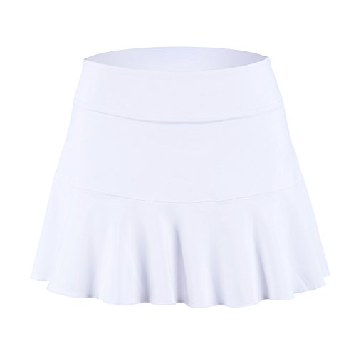 1 by 1 Tennis Skirt, Women's Pleated Elastic Quick-Drying Running Tennis Skort Sport