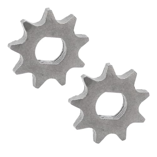 2PCS 9T Motor Sprocket, T8F Chain Sprocket Metal Electric Scooter Motor Engine for Electric Scooter Mini Motorcycle