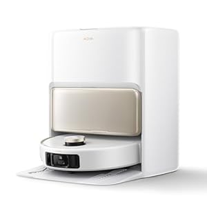 Mova V50 Ultra Complete Saugroboter mit Wischfunktion 24.000 Pa, 6cm Hindernisüberwindung, Liftable Navigation+RGB AI+LED, 80℃ Heißwasserwäsche & 63℃ Selbsttrocknung, DuoSolution System, Tricut Bürste