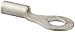 Uninsulated Ring Terminal, 22-18 Wire Size, 6" Stud Size, 0.315" Width, 0.614" Length