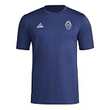 Adidas Men's LA Galaxy MLS Short Sleeve T-Shirt, Blue LA Galaxy, Medium