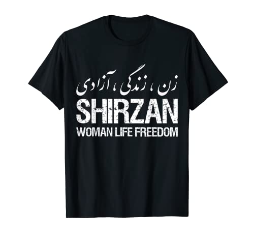 Mujer Vida Libertad Irán Zan Zendegi Azadi Persa Shirzan Camiseta