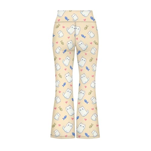 YEXIATODO Kids Bell Bottoms Pants Leggings for Girls Flare Yoga Pant Stretched Athletic Pants Workout Pant2