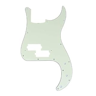 Musiclily Pro 13 Trous P Bass Pickguard Plaque de Protection pour JPN Fender Japan 4-corde Precision Bass, 3plis Vert… - Les Beatles, Paul McCartney, John Lennon, RIngo Starr, George Harrison