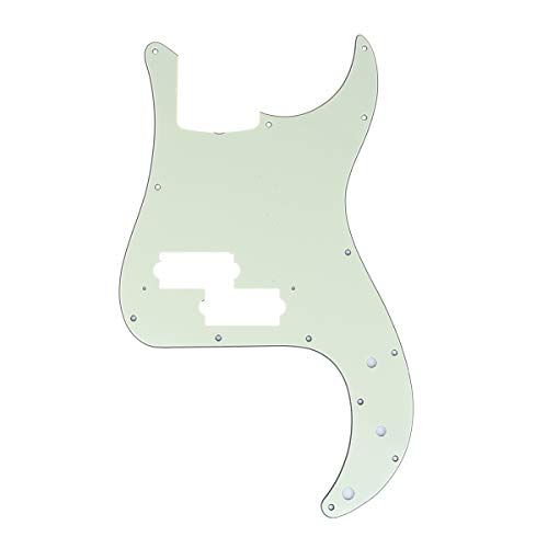 Musiclily Pro 13 Trous P Bass Pickguard Plaque de Protection pour JPN Fender Japan 4-corde Precision Bass, 3plis Vert… - Les Beatles, Paul McCartney, John Lennon, RIngo Starr, George Harrison Musiclily Pro 13 Trous P Bass Pickguard Plaque de Protection pour JPN Fender Japan 4-corde Precision Bass, 3plis Vert…